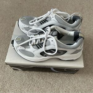 Danskin Freestyle White and Gray Sneakers NEW